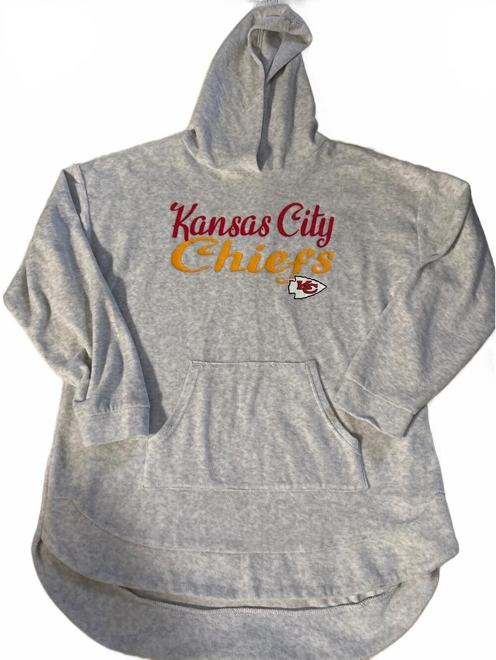 NFL Team Apparel Kansas City Chiefs Women's Hoodie Sweatshirt Size Large